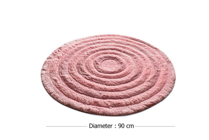 Mijölnir Alfombrilla de Baño Redonda Powder de 90 cm